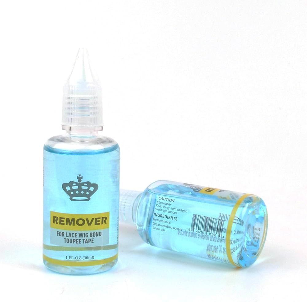 Tape in Extension Adhesive and Residue Remover Hair Extension Tape Remover Fast Acting Hair Extensions Wig Glue Remover Tape in Extension Lace Glue Remove (30ml, light blue)