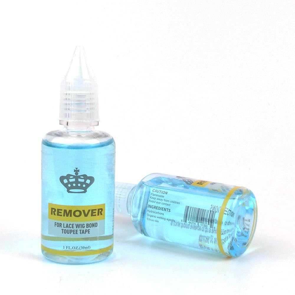Tape in Extension Adhesive and Residue Remover Hair Extension Tape Remover Fast Acting Hair Extensions Wig Glue Remover Tape in Extension Lace Glue Remove (30ml, light blue)