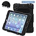 ACEGUARDER Apple Ipad Mini 2 Case Waterproof Rainproof Shockproof Kids Proof Case for Ipad Mini 2 (Gifts Outdoor Carabiner + Whistle + Handwritten Touch Pen) (BLACK)
