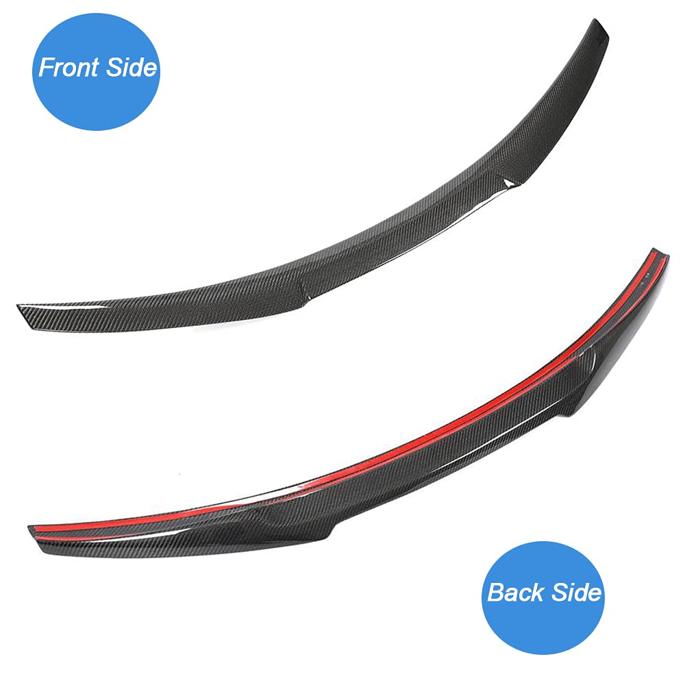 Spoiler posteriore in vera fibra di carbonio per BMW Serie 2 F22 F87 M2 220i 228i 230i M235i M240i Coupé 14-19, spoiler per baule tipo M4 Highkick