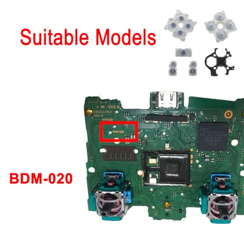 Image of 1 Set Silicone Conductive Rubber Pads Replacement for Playstation 5 PS5 Controller Parts for BDM-020 DualSense 5 L1 R1 L2 R2 Adhesive Button Changing Keypad Repair Replacement Part Tool Kit(2.0)
