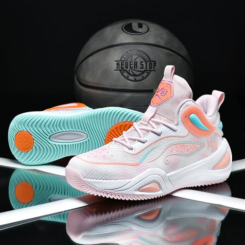 Womens Mens Basketball Shoes High Top Fashion Volleyball Sneakers Breathable Lace Up Non Slip Sport Outdoor Shoe for Unisex3