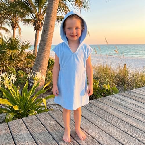 Image of Toddler Little Girl Swim Cover Up Beach Towel Coverup Bathing Suit Cover Ups Swimsuit Summer Baby Beach Essentials