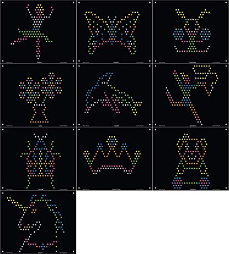 Illumipeg Little Miss Refill Templates For Basic Fun Lite Brite Ultimate Classic (10 Sheets, 7X8) #TOP7