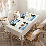 Tisch Platzdeckchen 4er Set Abwaschbar Abgrifffeste,Im Freien, Blick von Carate Urio Stadt Comer See Alpen Italien Panorama Europäi,Hitzebeständig for Küche, Zuhause, Restaurant, Speisetisch 45x30cm