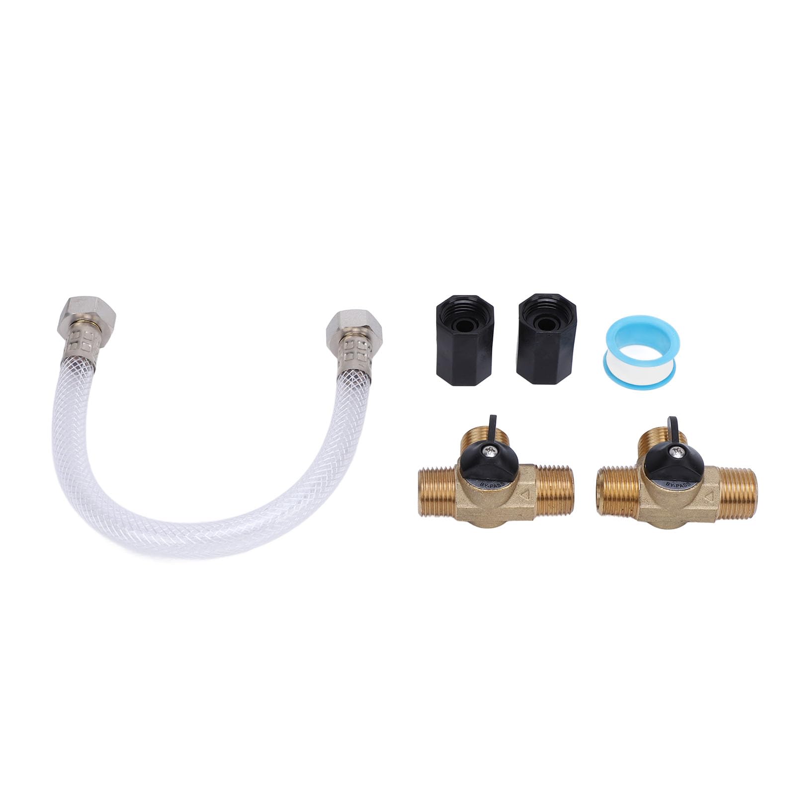 Kit Tubo Flessibile per Scaldabagno Robuste Valvole in Ottone