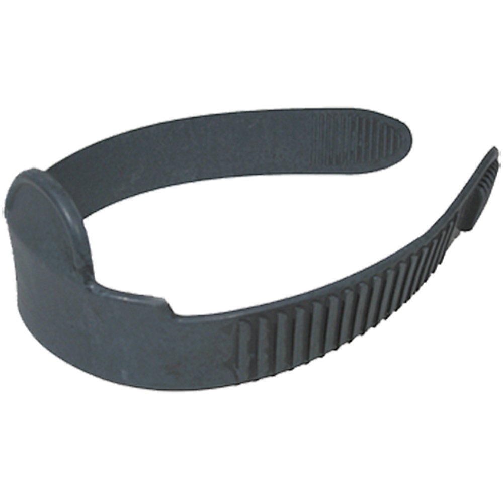 18inch Replacement Durable Adjustable Rubber Straight Fin Strap, Black