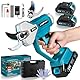 Elektrische Astschere für Makita 18V Akku, 600W Professionelle Akku Gartenschere mit 2x 2000mAh Batterie, Handgeführte Bürstenloser Motor Gartenschere mit LED Schnittzählerm, 35mm Schneiddurchmesser