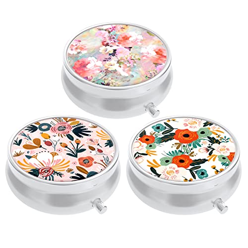 Image of Pill Box, Small Pill Case for Purse & Pocket, Travel Medicine Organizer | Cute Travel Medicine Organizer, Portable Medicine Container Holder to Hold Vitamins, Medication, Fish Oil & Supplement