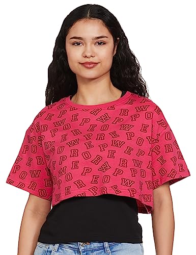 Image of Max Women Cotton Regular Fit Printed Crop Top