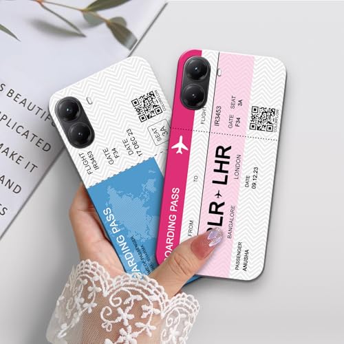 Image of COLORflow Back Cover Compatible with Poco X7 Pro 5G | Boarding Pass Colors Customized Back Cover Compatible with Poco X7 Pro 5G