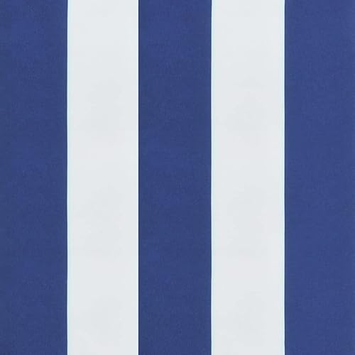 Miniatura 7 de Cojines de banco de jardín, 2 piezas, tela Oxford a rayas azules y blancas, cojines para sillas de cocina, cojines para sillas de cocina, muebles