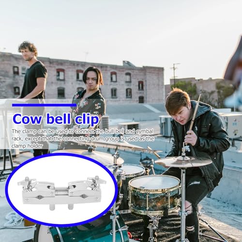 Soporte Clip para Cowbell Doble para Batería miniatura 5