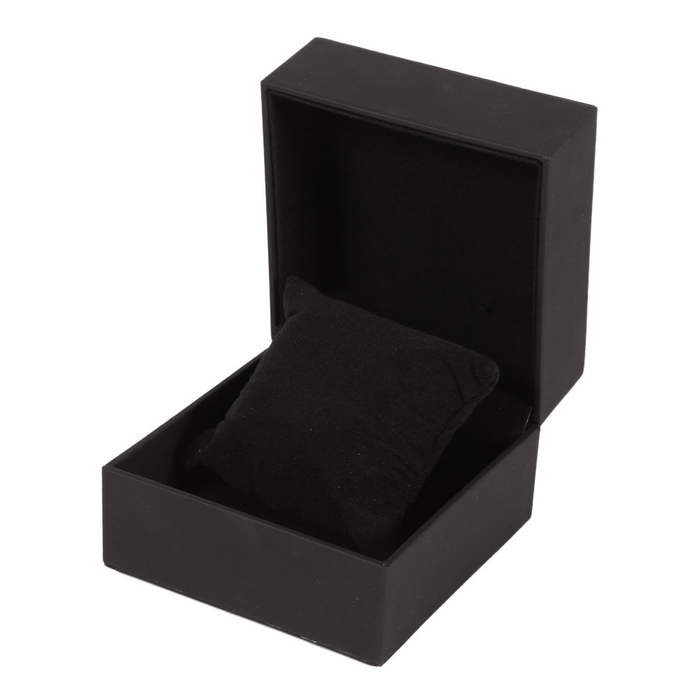 Pudełko na zegarek, klasyczna czarna bransoletka ze skóry PU Bransoletka do zegarka Bransoletka Biżuteria Kolczyki Prezentowe pudełko do przechowywania Organizator Box Case