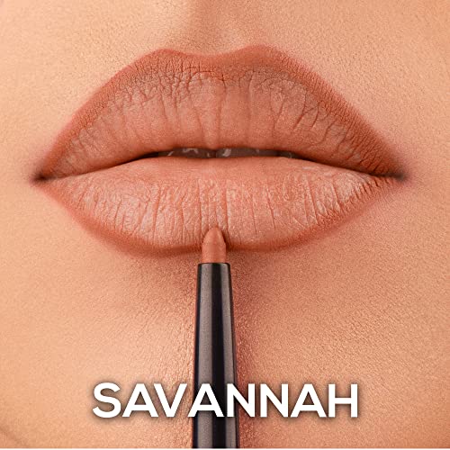 Image of RENEE Outline Lip Liner With Built-in Sharpener 04 Savannah 0.35gm, Long Lasting & Smudge Proof, Matte Finish & Rich Color Payoff, One Swipe Application