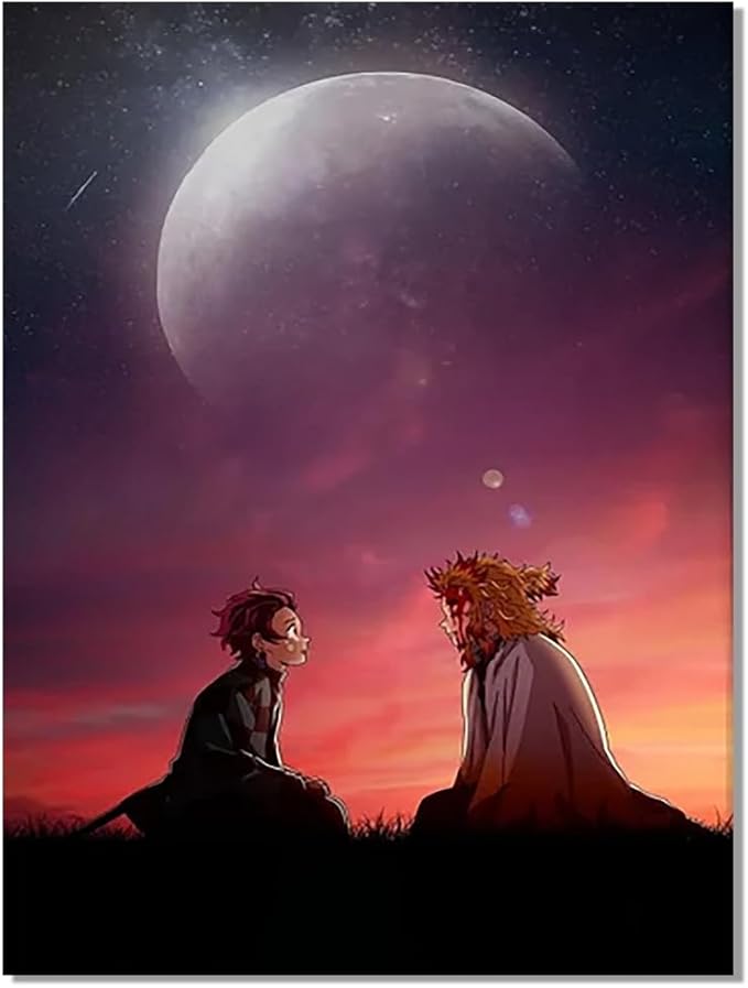 Anime Super Violento de Netflix Revela Tráiler 11 51PqMIe4lPL. AC SX679 Anime Demon Slayor Poster For Kids Room Bedroom Wall Decor-Anime Lovers Posters Canvas Art Print Manga Picture For Teen Fans Girls And Boys Birthday Gifts