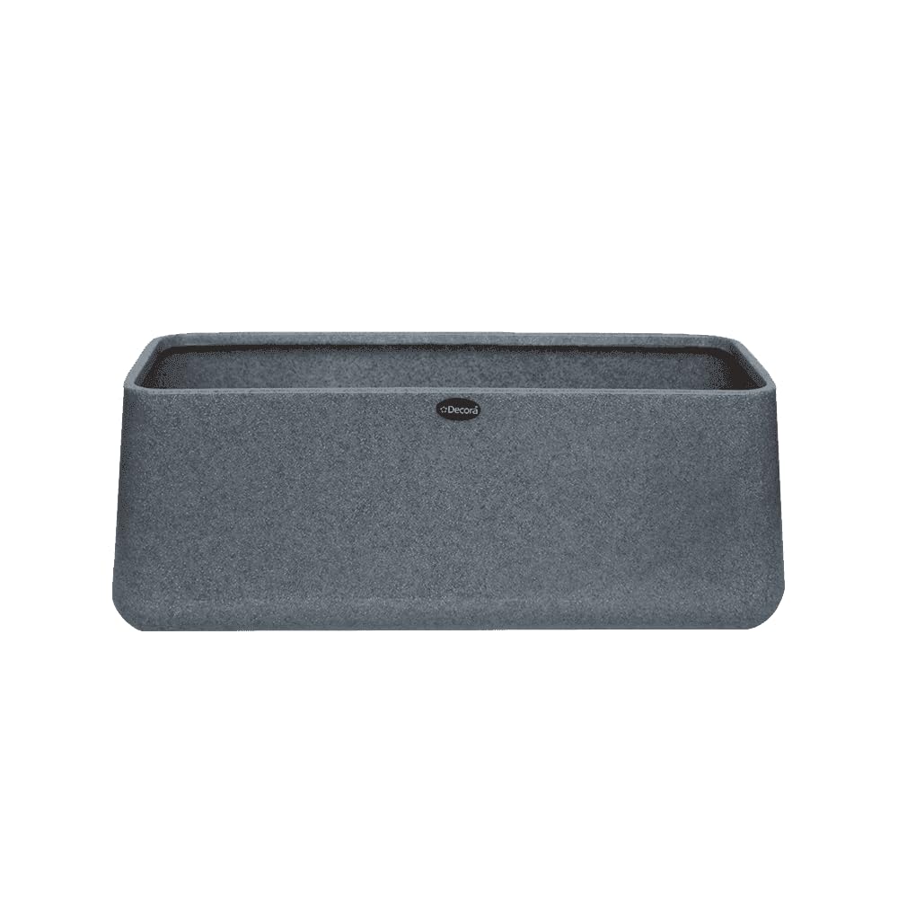 Decora Flora Trough Pot (Stone Grey)(FLT 600)(with Drainage Hole) || Pots for Plants Polymer || Indoor-Outdoor || Non-Breakable || Non-Fading || Plant Directly || (B0946RZ6FL) Amazon Price History, Amazon Price Tracker