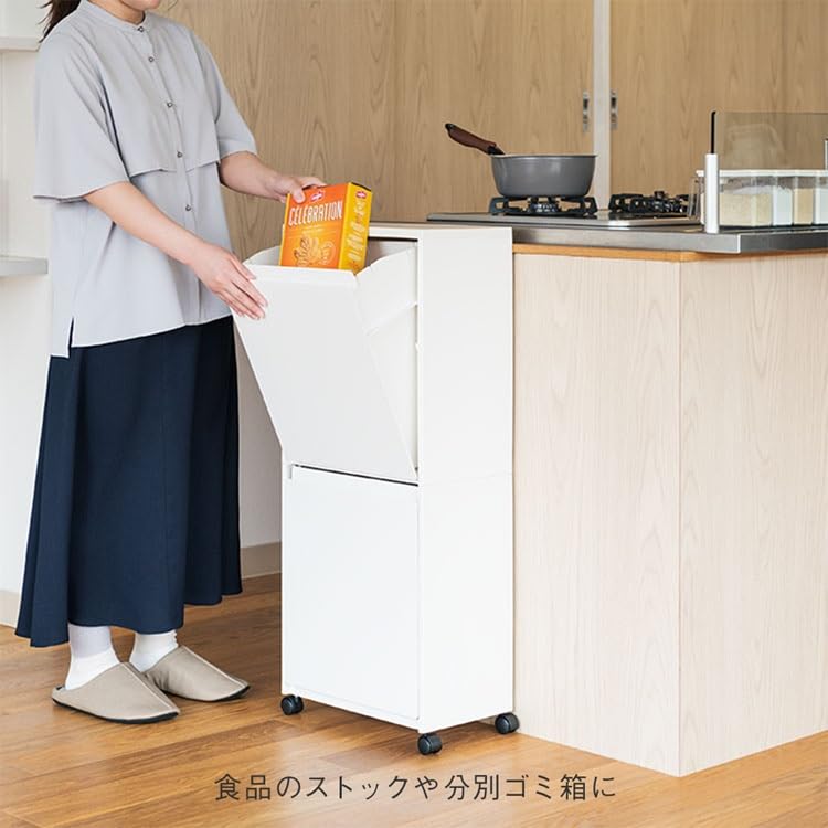 Amazon｜[ケユカ] rectie 収納ボックス 深2段 分別 40L キャスター付