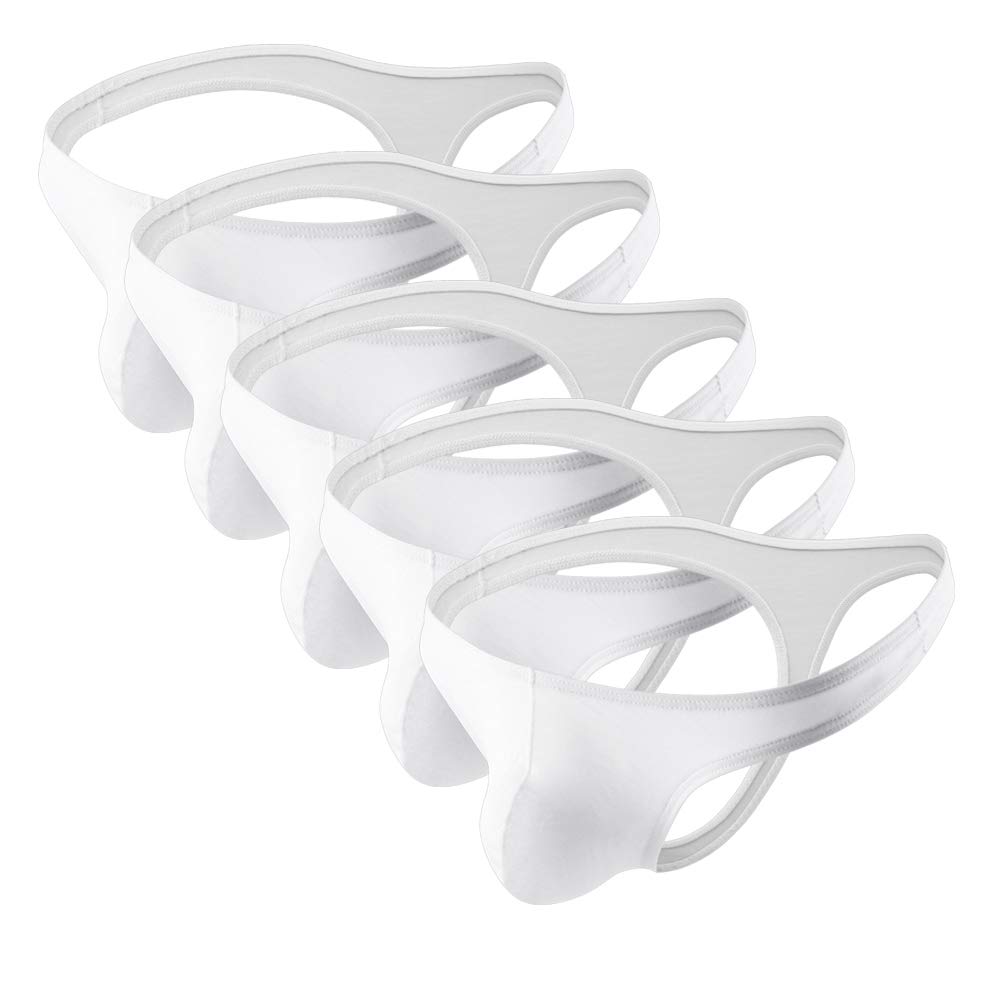 Summer CodeMens Modal Thongs Lightweight Underwear Multicolors 5 Pack