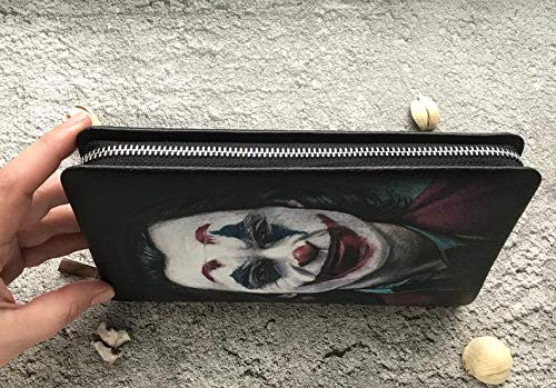 Miniatura 2 de Men's 3D Genuine Leather Wallet, Long wallet, Biker wallet, Hand-Carved, Hand-Painted, Leather Carving, Custom wallet, Personalized wallet, Joker