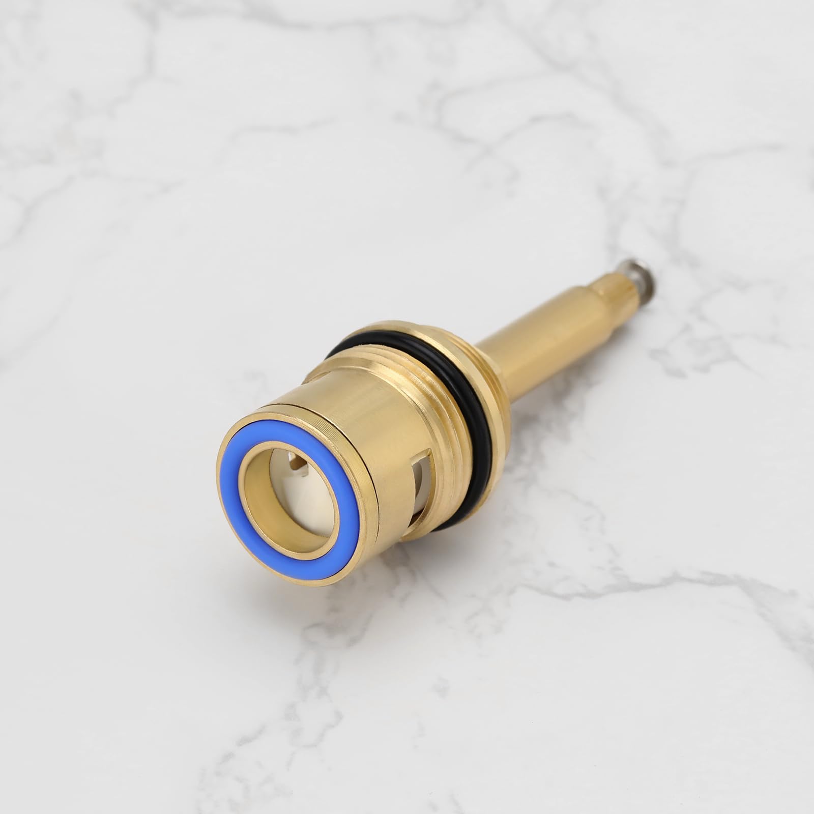 BSP 3/4" Cartouche de Robinet de Douche en Laiton Bleu Quart de Tour 20 Dents Cartouche de Robinet en Céramique pour Cuisine ouverture Dans le Sens Inverse des Aiguilles d'une Montre)