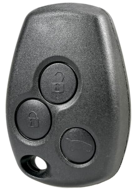 OGGIPRO Boitier de clé 3 Boutons sans Lame Compatible avec Renault Clio 3, Twingo 2, Master 3, Kangoo 2, Trafic et Modus | Coque de Clef Plip Voiture...