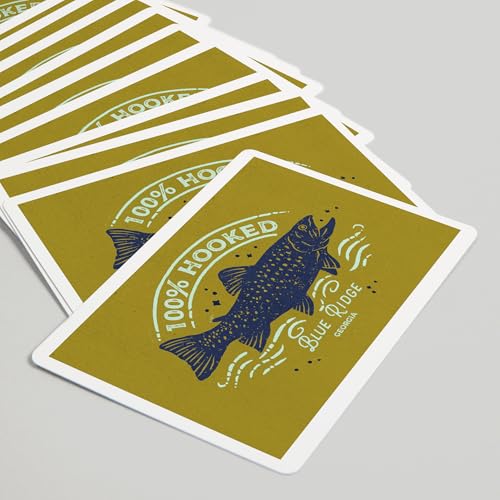 Lantern Press Baraja de Poker de 52 Cartas Azul Ridge miniatura 5