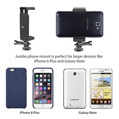 Livestream Gear® - Phablet Chest Mount & Gooseneck Setup For Streaming, Zoom Calls, Or Video, To Fit Large Sized Devices Up To 104 Mm Wide. (Phablet Chest Mount) #TOP3