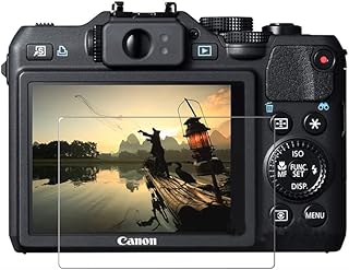 for Canon PowerShot G15 G16 Anti-Scratch Clear Tempered Glass 9H 2.5D Camera LCD Screen Protector Protective Film Guard (G15/G16,2 Packs)