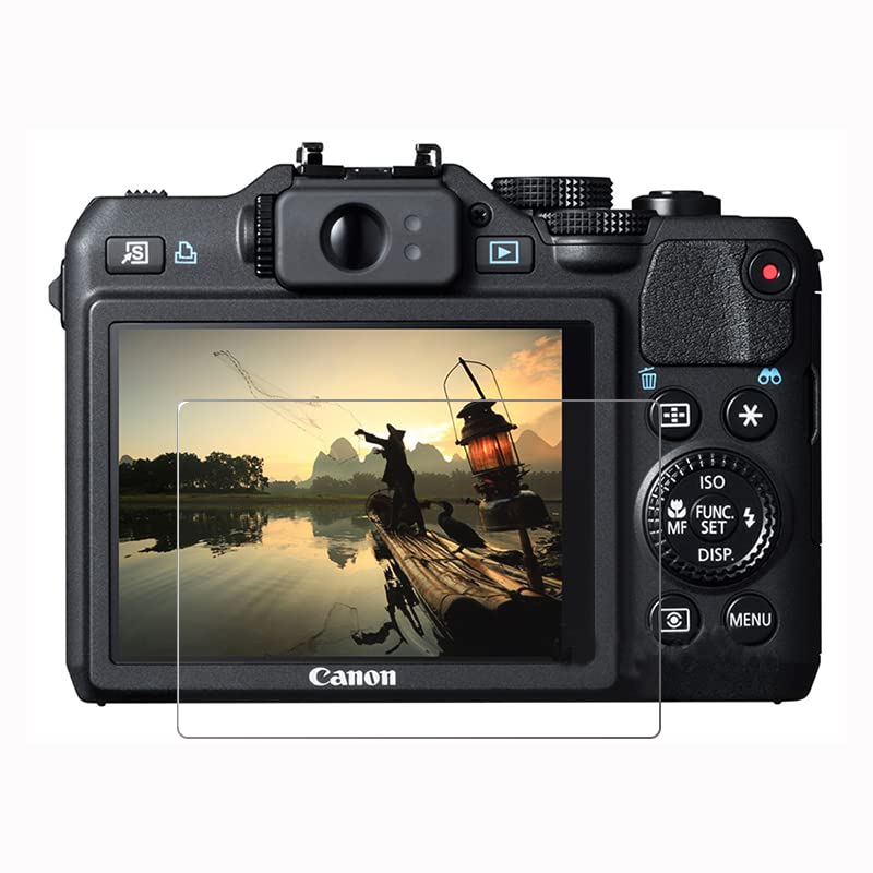 for Canon PowerShot G15 G16 Anti-Scratch Clear Tempered Glass 9H 2.5D Camera LCD Screen Protector Protective Film Guard (G15/G16,10 Packs)