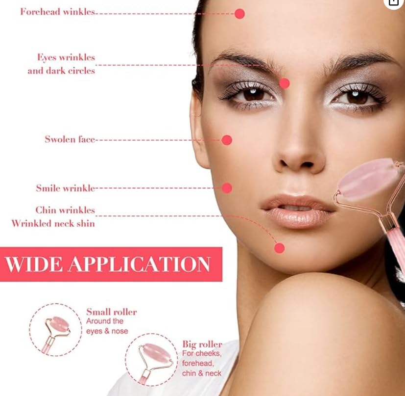 Miniatura 4 de Juego de 1 rodillo de resina y Gua Sha, masajeador facial de resina antienvejecimiento y herramienta Guasha para cara, ojos, cuello, herramientas