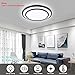 DLLT 48W Dimmable LED Ceiling Light Fixture Flush Surface Mount, 20 Inch Round Remote Control Lighting, 3 Light Color Changeable for Dining Room, Living Room, Bedroom, Office, Hotel
