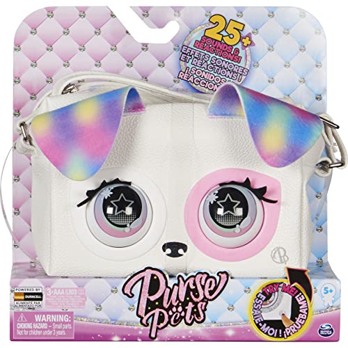Le Purse Pets sono perfette compagne di viaggio: più di semplici peluche interattivi! Reagiscono al semplice tocco con più di 25 suoni e reazioni, orecchie colorate e occhi glitterati.