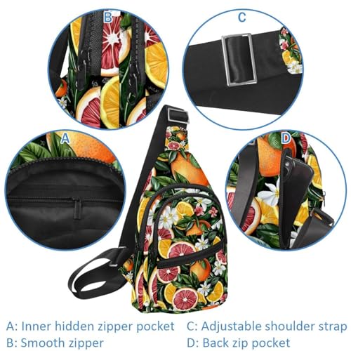 Mochila de pecho antirrobo Bear and Leaves Multicolor 17 con correa ajustable ergonómica 2