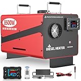 Aoteda 8500W Diesel Heater, 12V/24V/110V All-in-One Portable Parking Space Heater with Remote & LCD Monitor Control, Quick Warm-up Low Noise for RV, Trailer, Van, Truck, Boat, Garage, Tent,Home