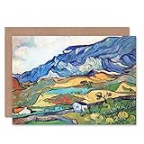 Wee Blue Coo Les Alpilles Berglandschaft Saint Remy Van Gogh Weihnachtskarte