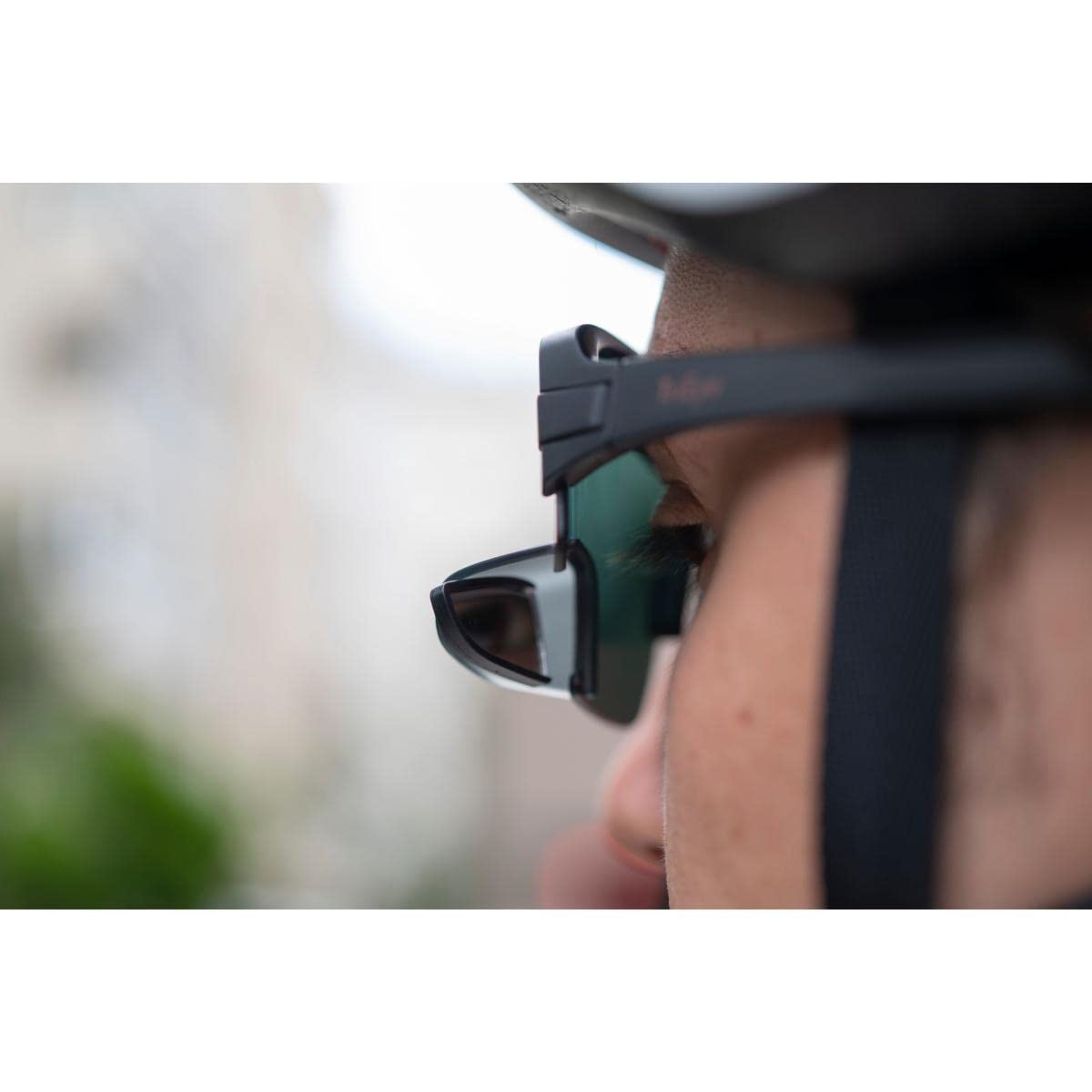 TriEye View Sport – Replacement Lens With Left Rear-view Mirror, Frameless With No Nose Pad, Lightweight And Durable Polycarbonate Construction