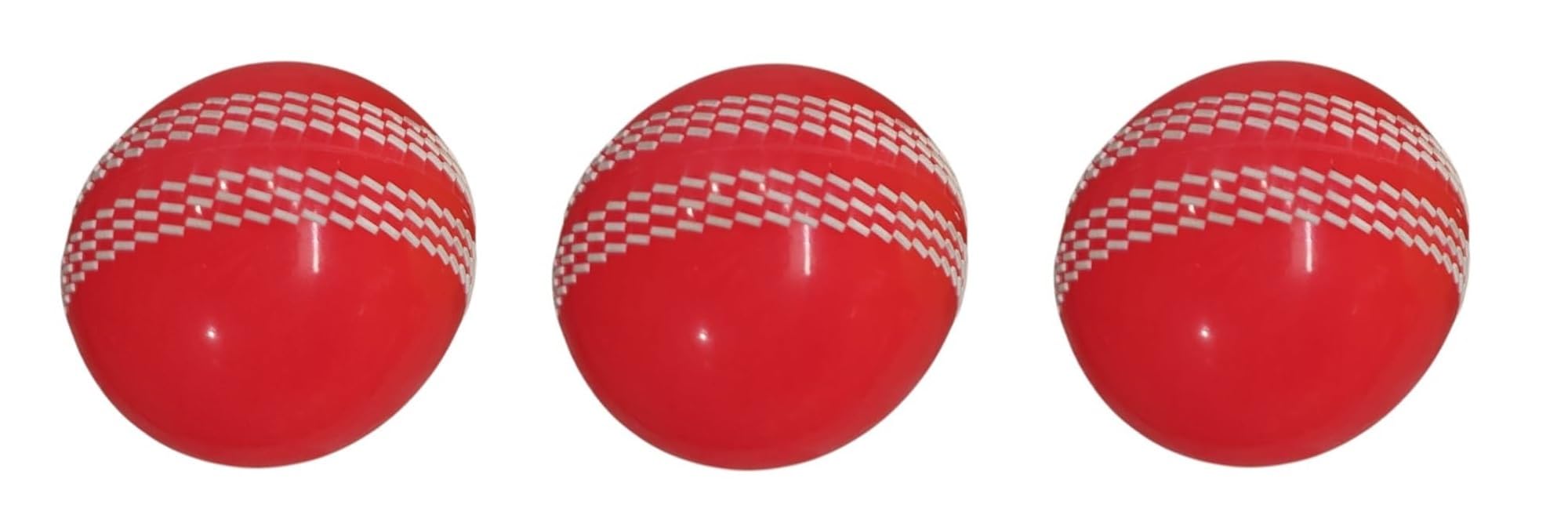 i10 Cricket Ball for Practice & Training | Durable Rubber Ball for Outdoor & Indoor Play (Pink) - Pack of 3-image-4