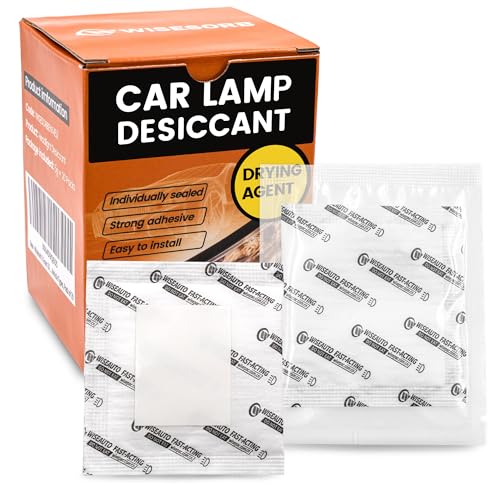 Wisesorb Headlight Desiccant with Adhesive, High Absorption Anti-Fog Moisture Packs for Remove Moisture from Car Headlamp & Taillights, All Vehicle Lamps (5G*20pcs)