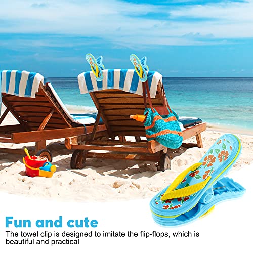 Oshhni Strandtuchklammern 4er Set - Robuste Handtuchhalter Für Windige Tage