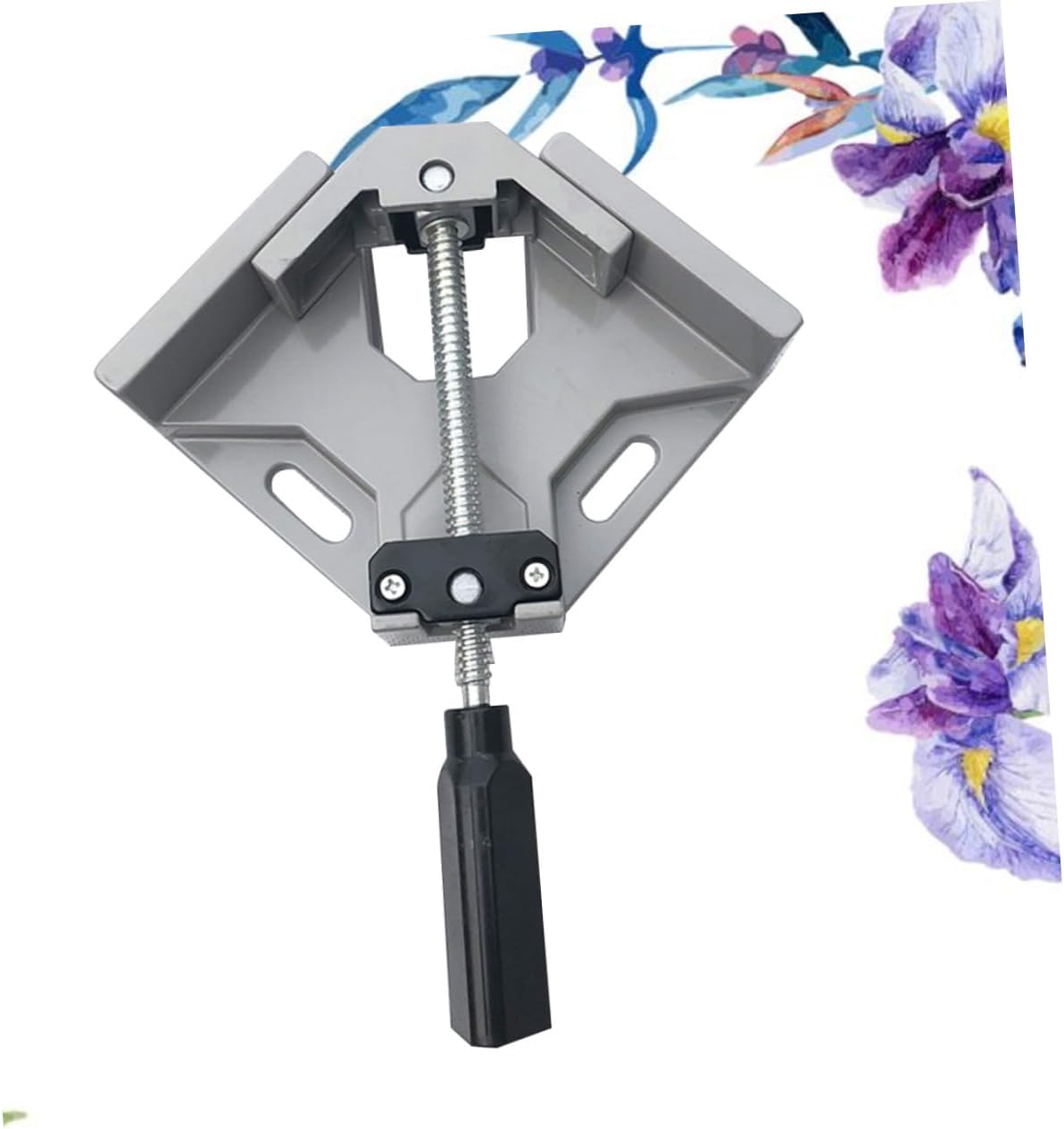 Homoyoyo 90degree Single Handle Aluminum Alloy Right Angle Clamp for Woodworking Welding Pliers Durable and Lightweight Design for Precise Framing and Cabinet Installation