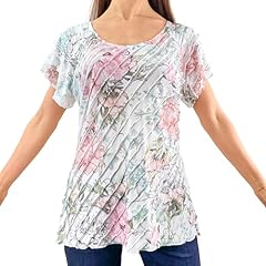 White Layered Stretch Mesh/Pink Blue Pastel Floral