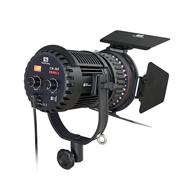 NANGUANG Fresnel LED Studioleuchte CN-30F, 30 W, 12-35° Spot Studiolicht Videoleuchte Fotolampe – Bild 3