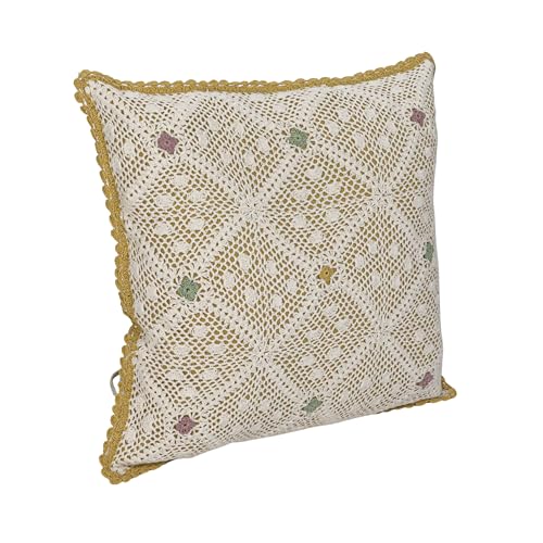 Almohada algodón reciclado cuadrada multicolor