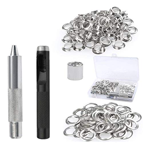 BUYGOO 153 Pcs Kit de Herramienta de Ojetes 15/18MM Herramienta de Montaje...