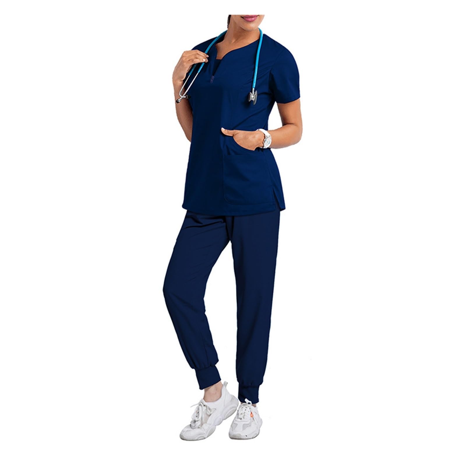 Uniformes Sanitarios Mujer Batas quirúrgicas for Dentistas, con Aberturas for lavarse a Mano, elásticas, de Secado rápido, Uniformes de enfermería for hospitales.