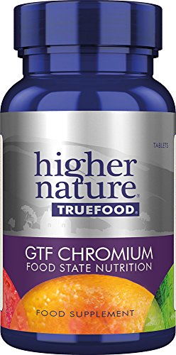 Higher Nature True Food GTF Chromium, 90 veg pestaÃ±as