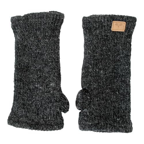 Handgearbeitete Pulswärmer (anthrazit)