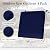 Basic Beyond Outdoor Chair Cushions for Patio Furniture, Waterproof Outdoor Seat Cushions Set of 4 19 x 19, Patio Chair Cushions Set of 4 with Ties and Handle, Navy Blue