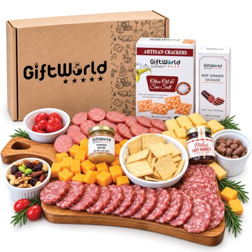 Charcuterie Meat and Cheese Gift Basket with Chocolates